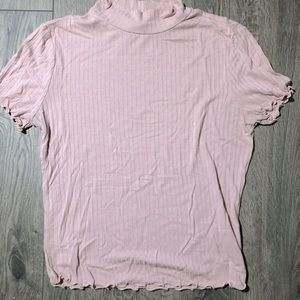 Candie’s • Pink Turtleneck Crop Top • Adult Small